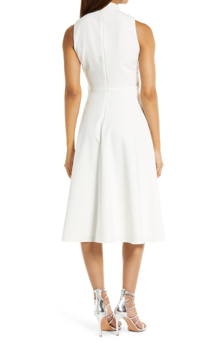 Black Halo Carolina Fit & Flare Dress, Alternate, color, Pearl