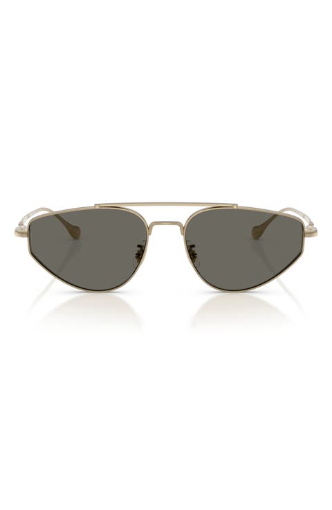 56mm Jil Sander Edition 5 Irregular Sunglasses