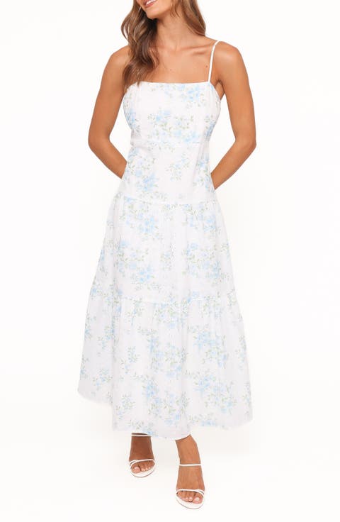 Botanique Floral Print Cotton Midi Sundress