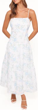 Petal & Pup Botanique Floral Print Cotton Midi Sundress