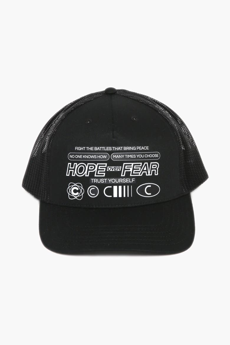 Hope Over Fear Cap, Main, color, black