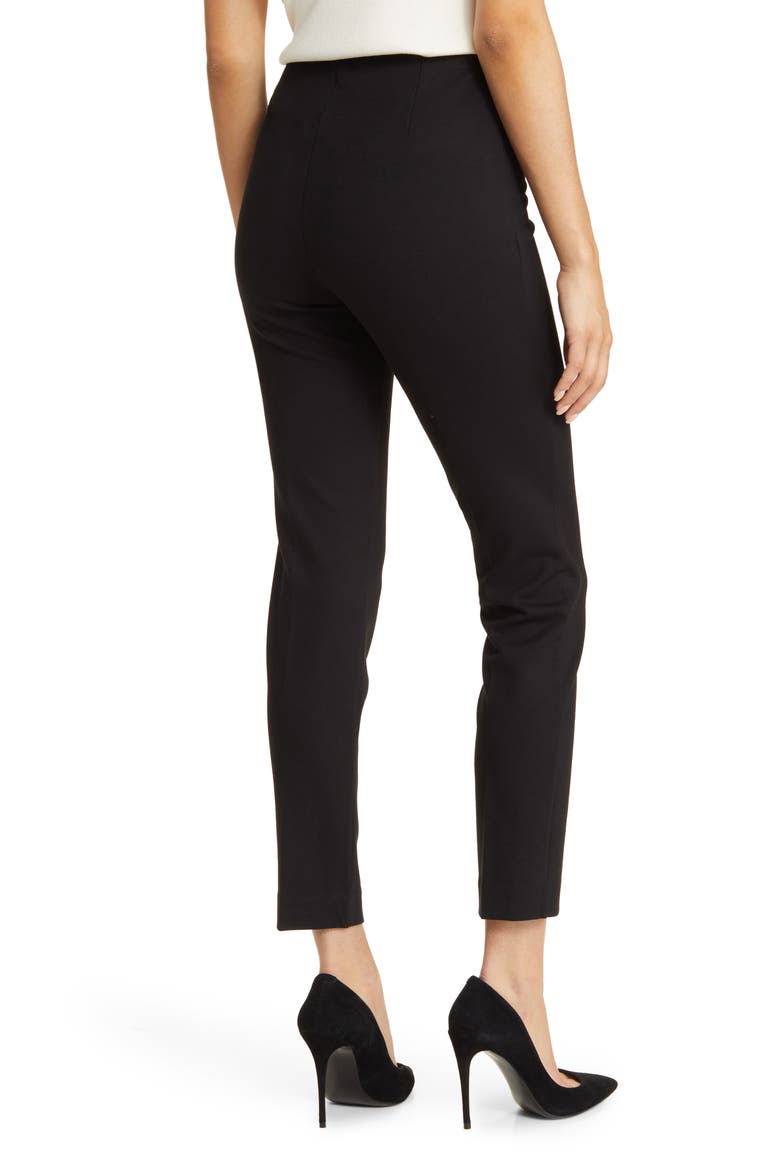 Hollywood High Waist Slim Pull-On Pants, Alternate, color, ANNE BLACK