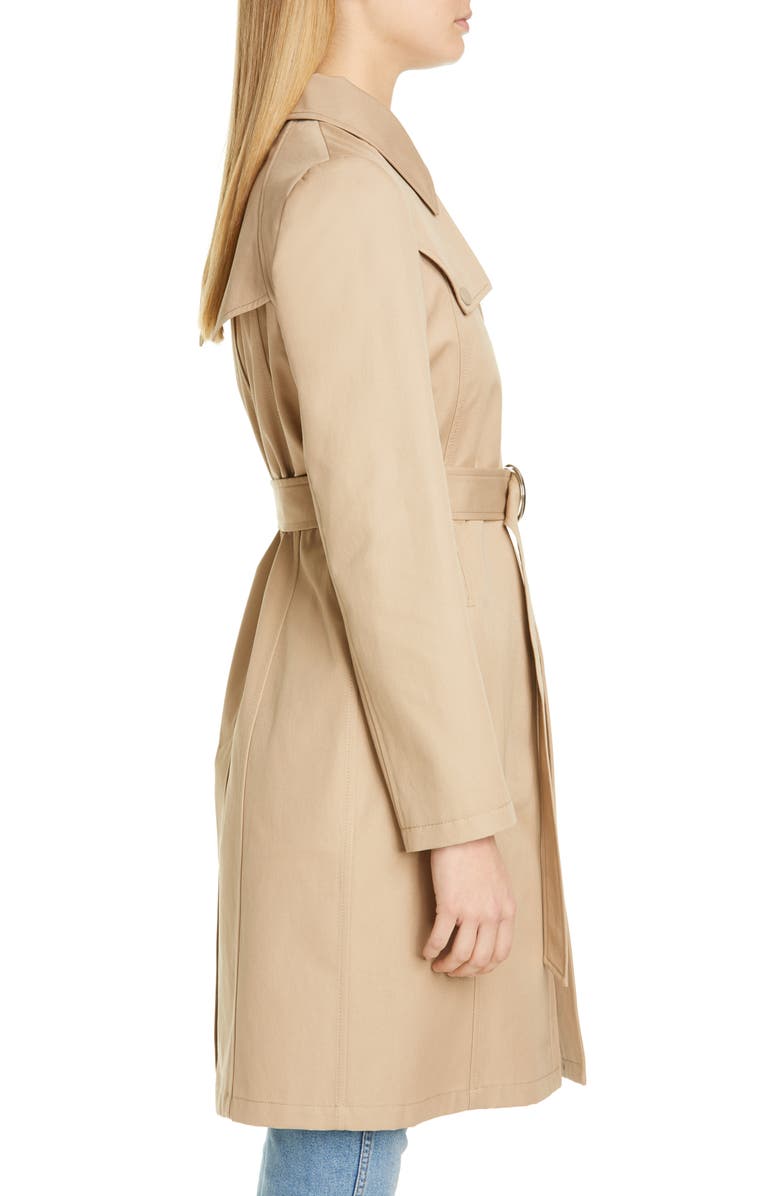 Maison Margiela Cotton Canvas Belted Trench Coat, Alternate, color,