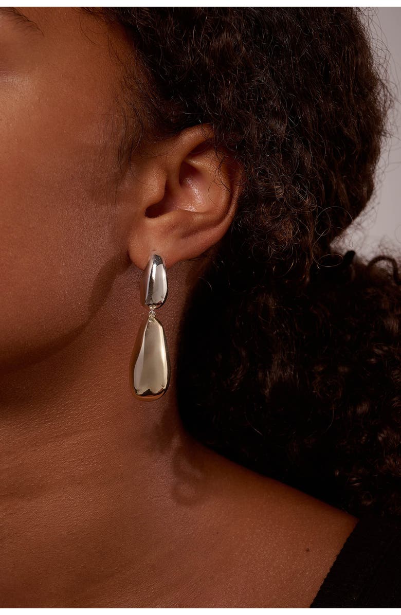 TUTTI Hampstead Earrings, Alternate, color, Two Tone Finish