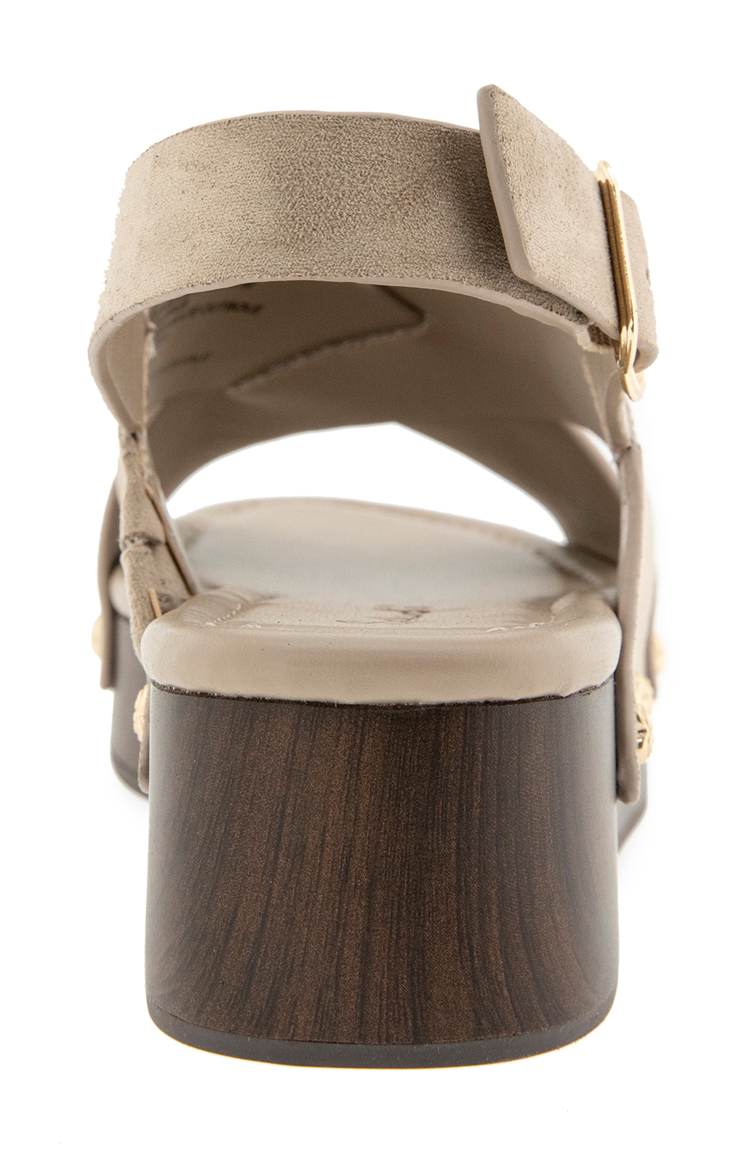 Splendid Quandry Woodgrain Platform Slingback Sandal, Alternate, color, Moonstone