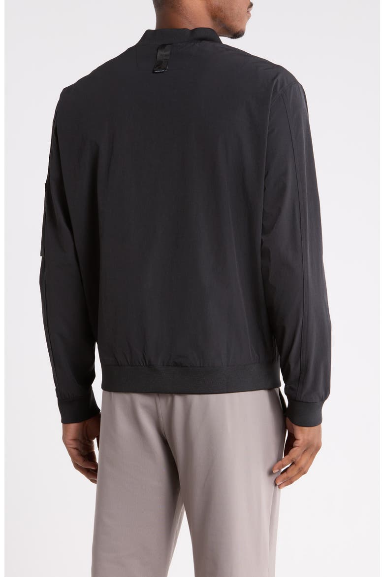 Carson Performance Bomber Jacket, Alternate, color, BLACK