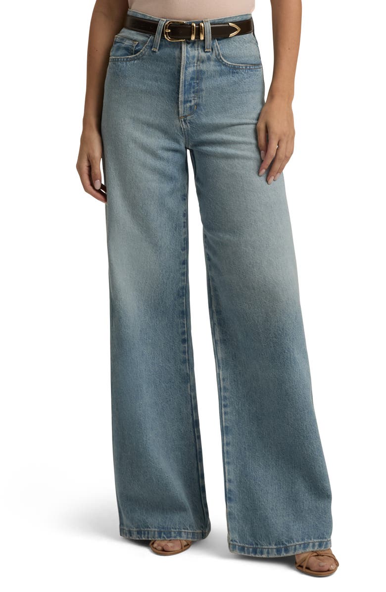 Favorite Daughter The Masha Super High Waist Wide Leg Jeans, Main, color, Los Feliz