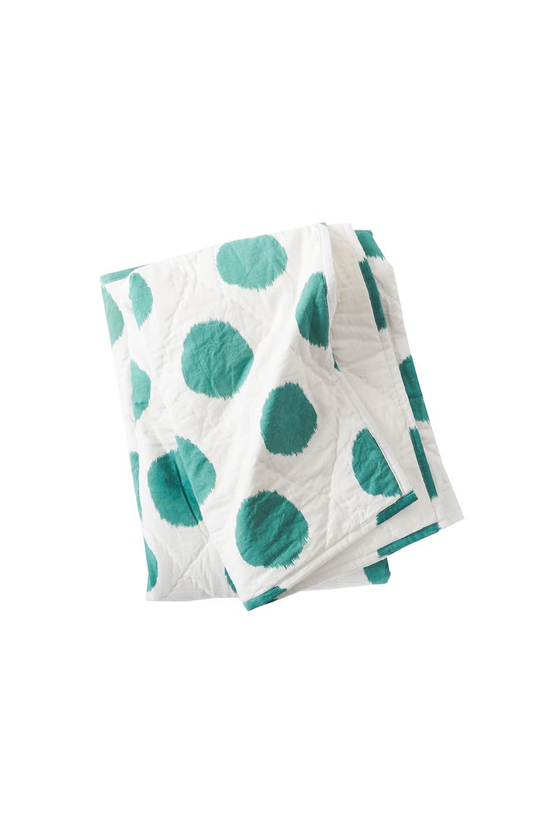carol & frank Lagoon Dot Pet Quilt 44" x 50", Main, color, Blue