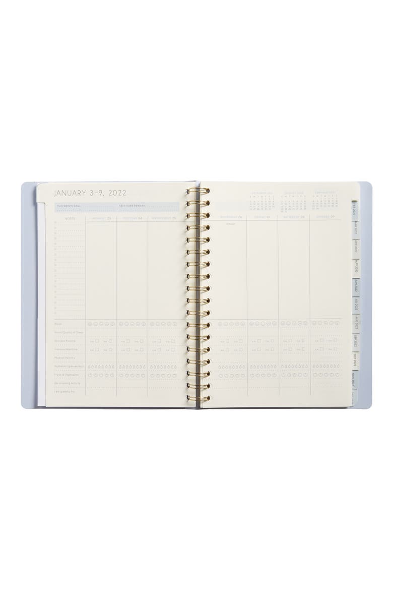 Self Care 2022 Planner, Alternate, color, MULTI