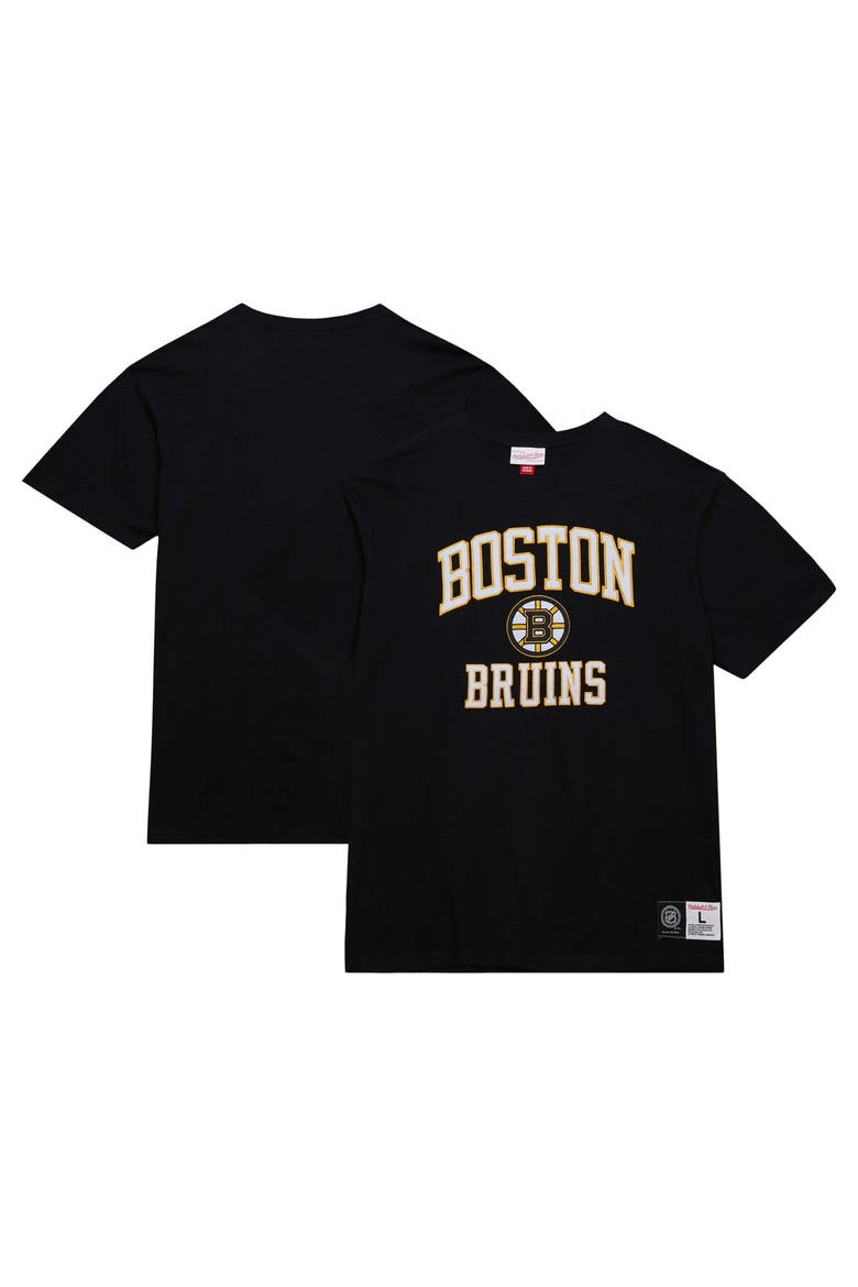 Men's Mitchell & Ness Black Boston Bruins Legendary Slub T-Shirt, Main, color, Black