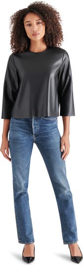 Dee Faux Leather Top