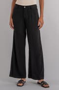 KUT from the Kloth Meg High Waist Linen Blend Wide Leg Pants