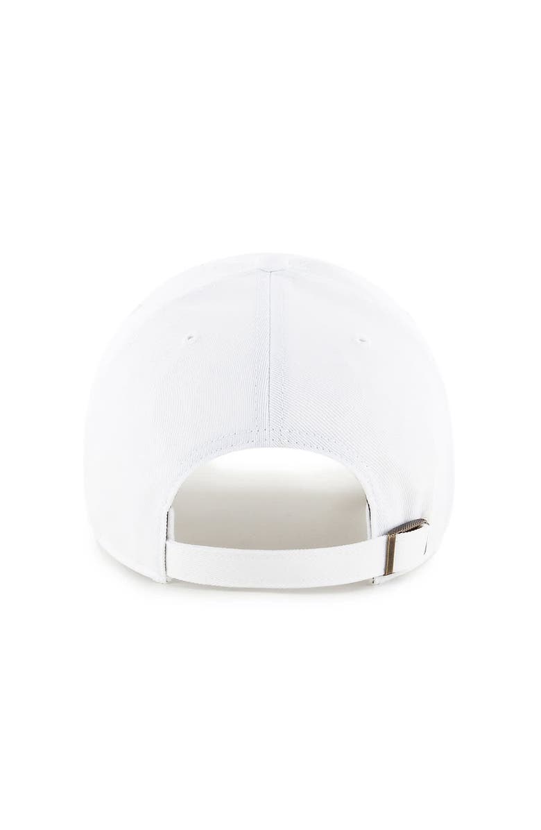 '47 Men's '47  White Miami Hurricanes Clean Up Adjustable Hat, Alternate, color, 