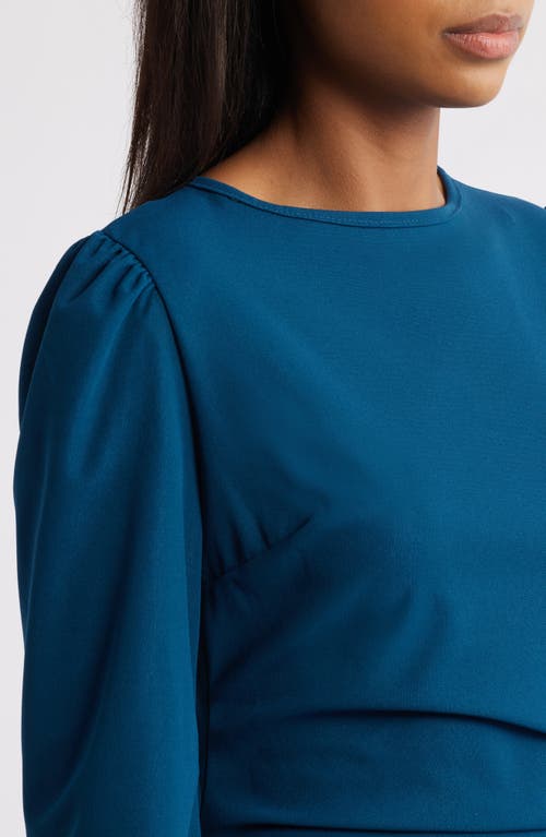 Nikki Lund Hendrix Pleated Ruffle Long Sleeve Minidress