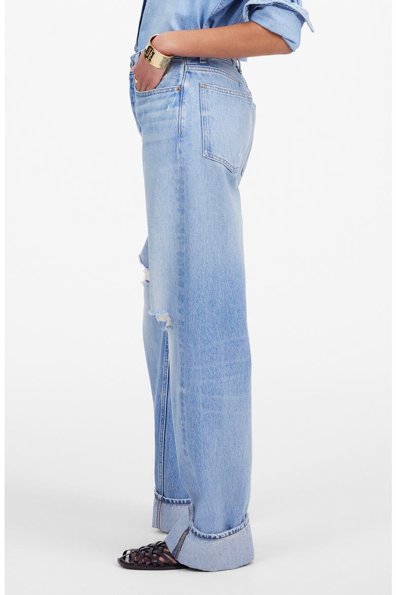 Low Slung Ripped Baggy Jeans, Alternate, color, HALLSTEAD WASH