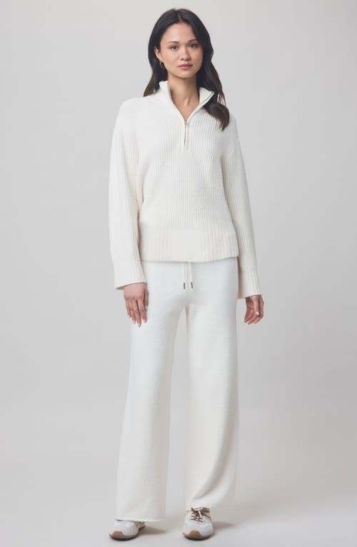 Splendid X @cellajaneblog Quarter Zip Sweater In White