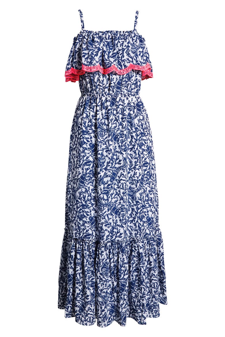 Adia Maxi Sundress, Alternate, color, OYSTER BAY BLUE KRILLIN IT