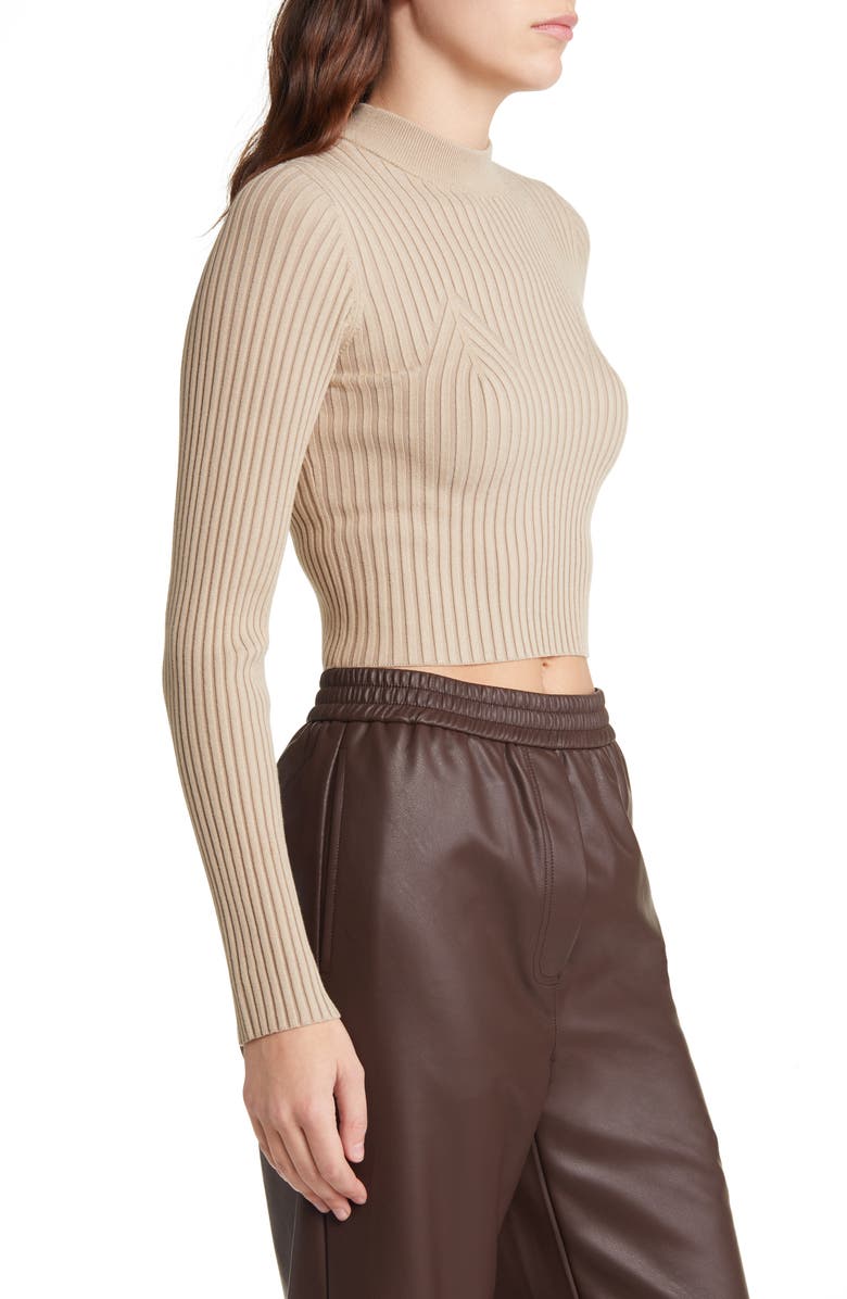 The Range Crop Rib Sweater, Alternate, color, Dark Pearl