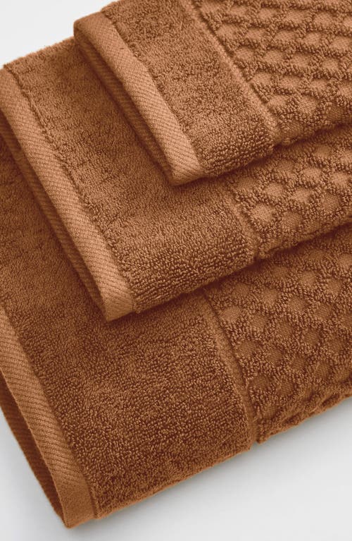 Woven & Weft Diamond 2-pack Bath Towel Set In Brown