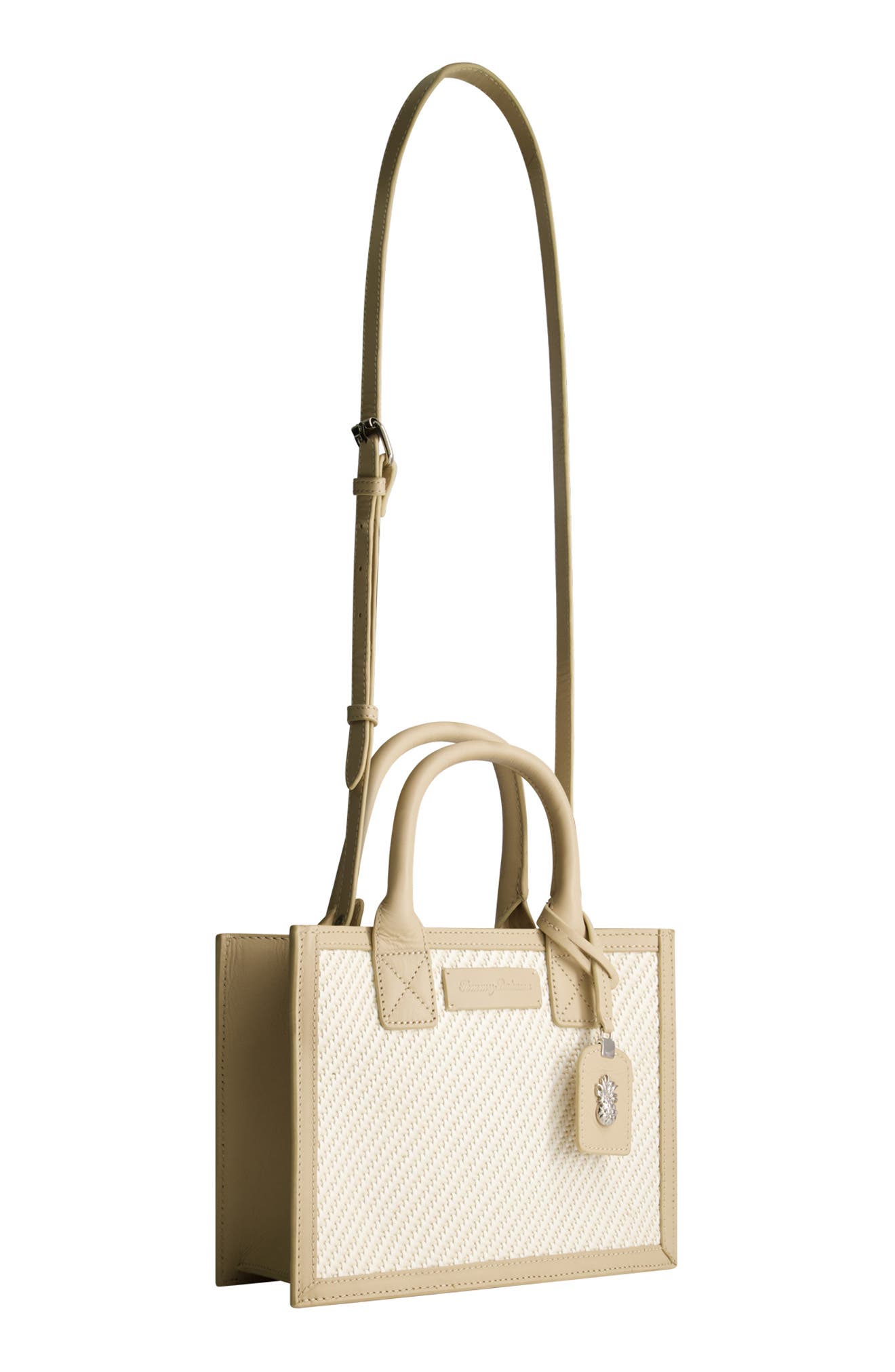 Soft Woven Modern Tote, Alternate, color, TAN/ WHITE