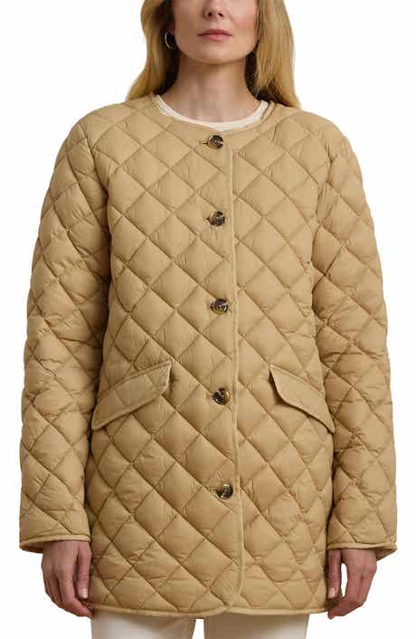 Lauren Ralph Lauren Contrast Lining Quilted Puffer Jacket