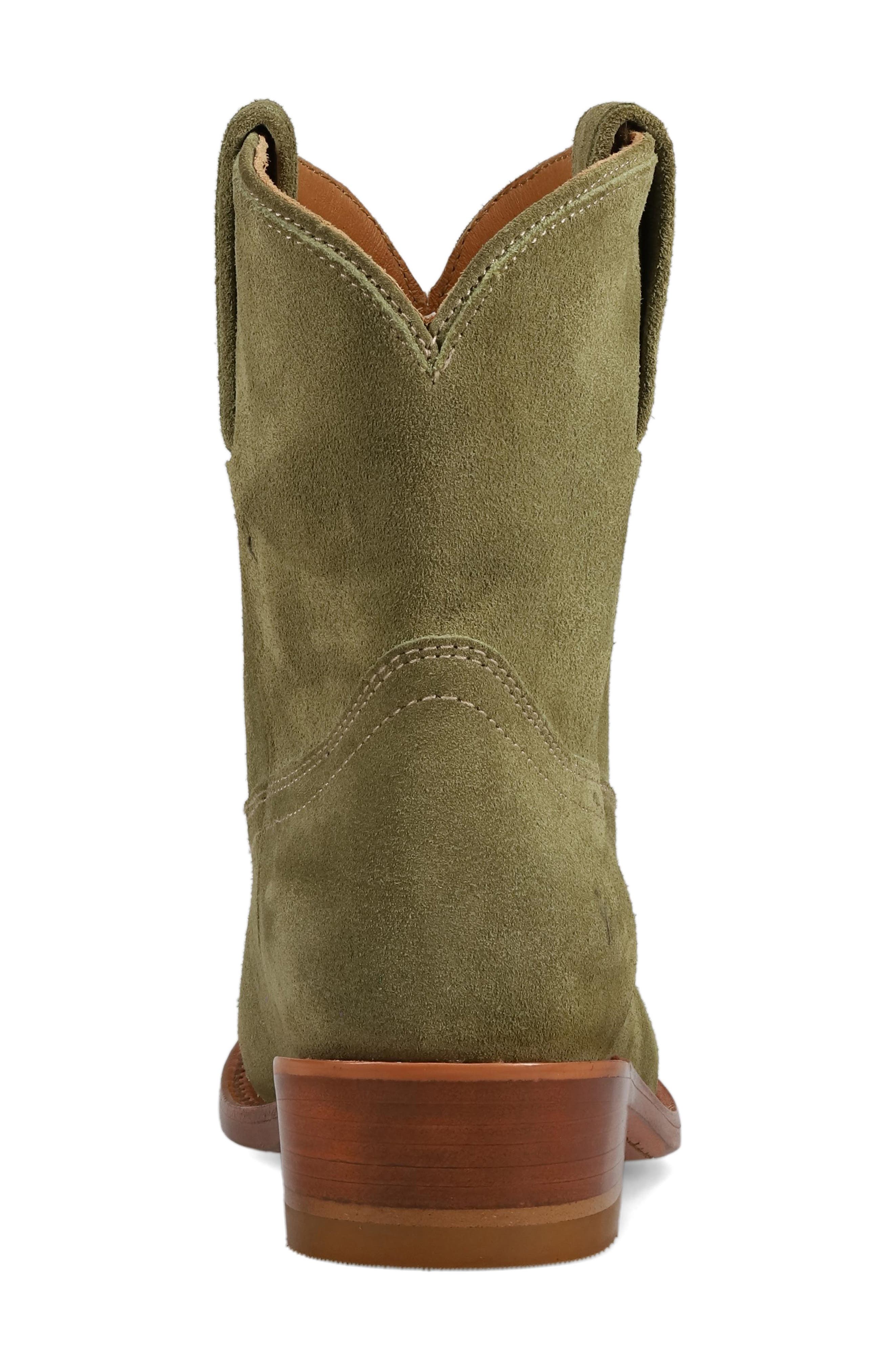Frye Billy Short Western Boot, Alternate, color, Jade