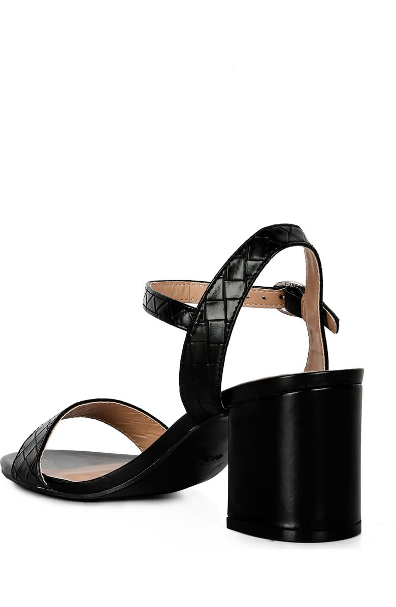 LONDON RAG Poiret Block Heel Sandal, Alternate, color, Black