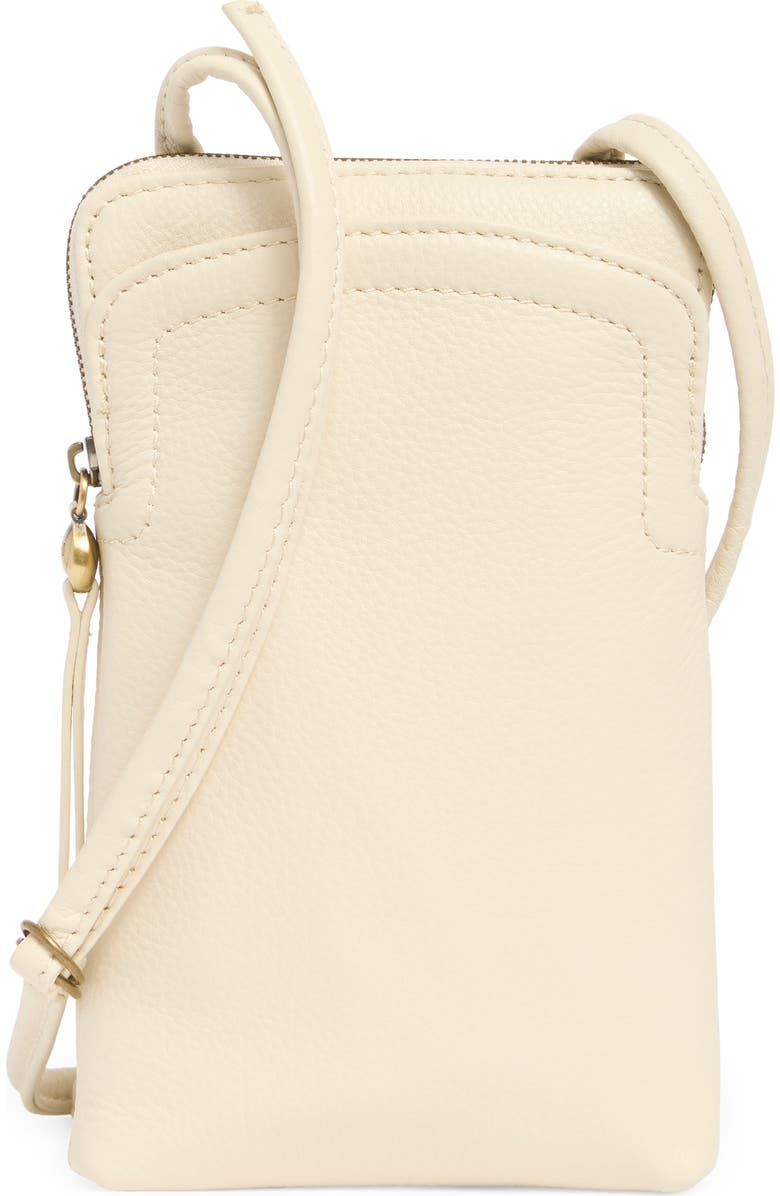 HOBO Nila Phone Crossbody Bag, Main, color, Ivory