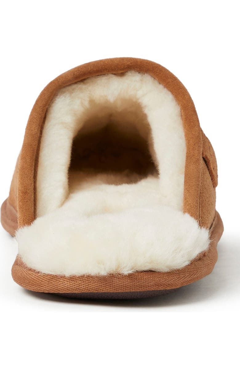 FIRESIDE BY DEARFOAMS Warwick Genuine Shearling Scuff Slipper, Alternate, color,