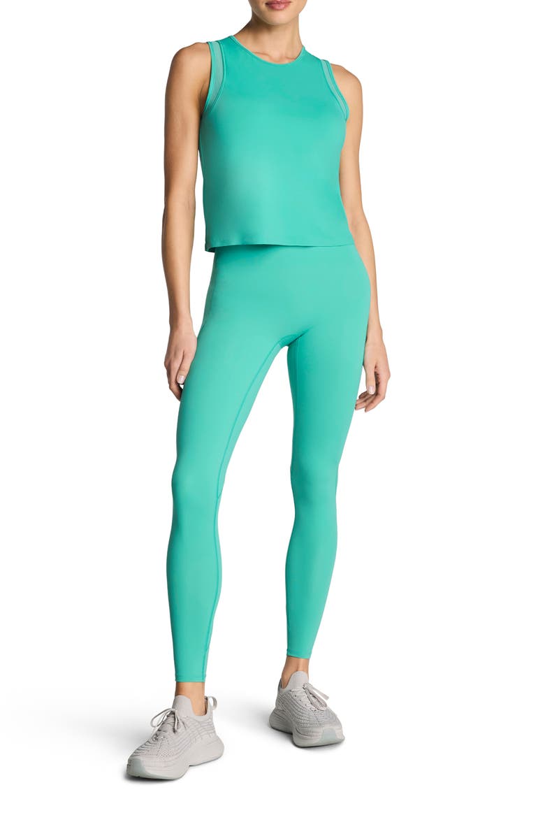 SPANX<sup>®</sup> Mesh Detail Crewneck Tank, Alternate, color, Tidepool