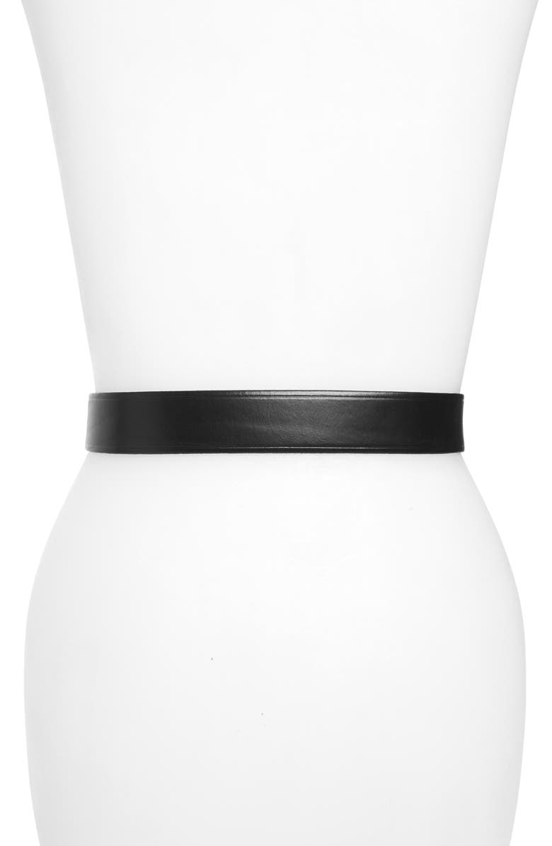 Madewell Medium Perfect Leather Belt, Alternate, color, 