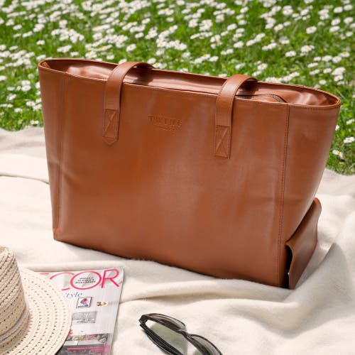 Twine Insulated Wine Tote In Brown