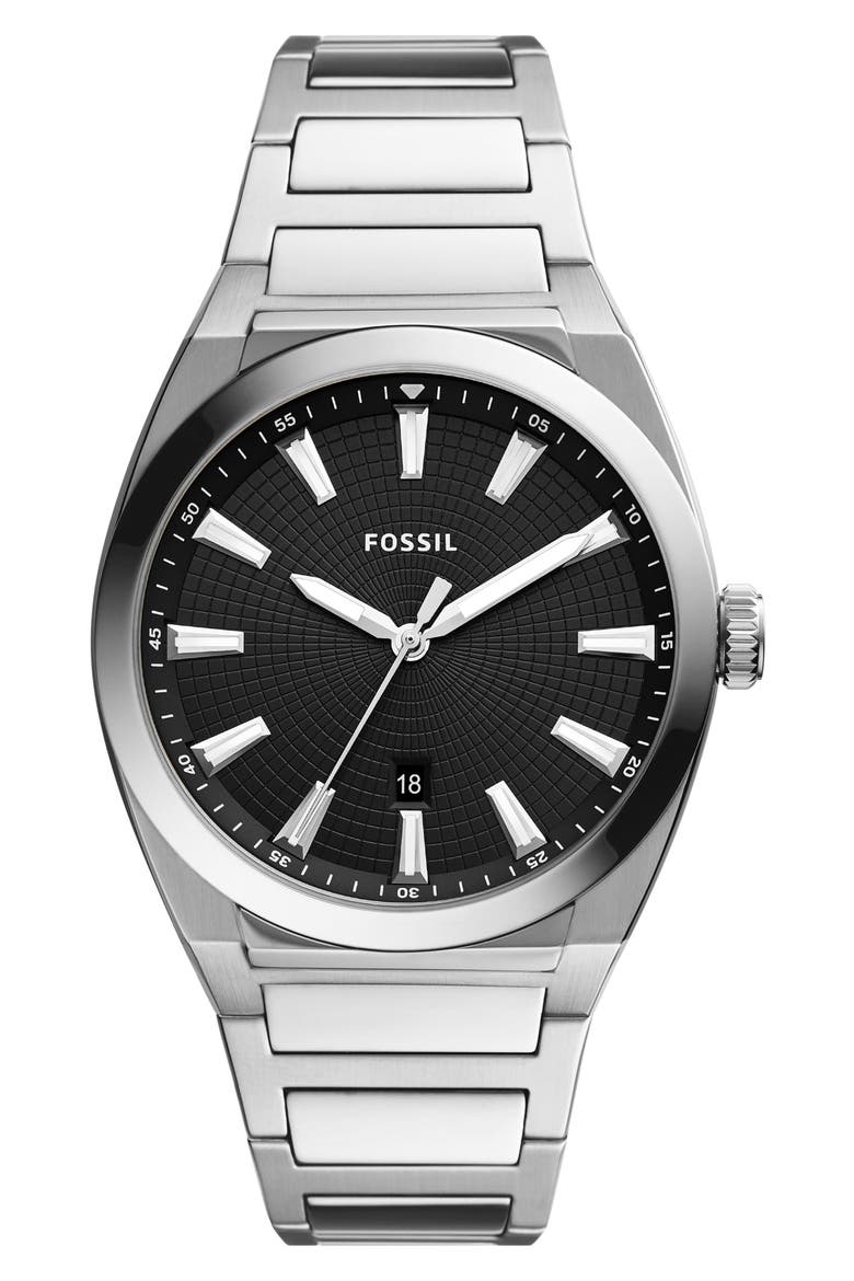 Everett Bracelet Watch, 42mm, Main, color, STAINLESS
