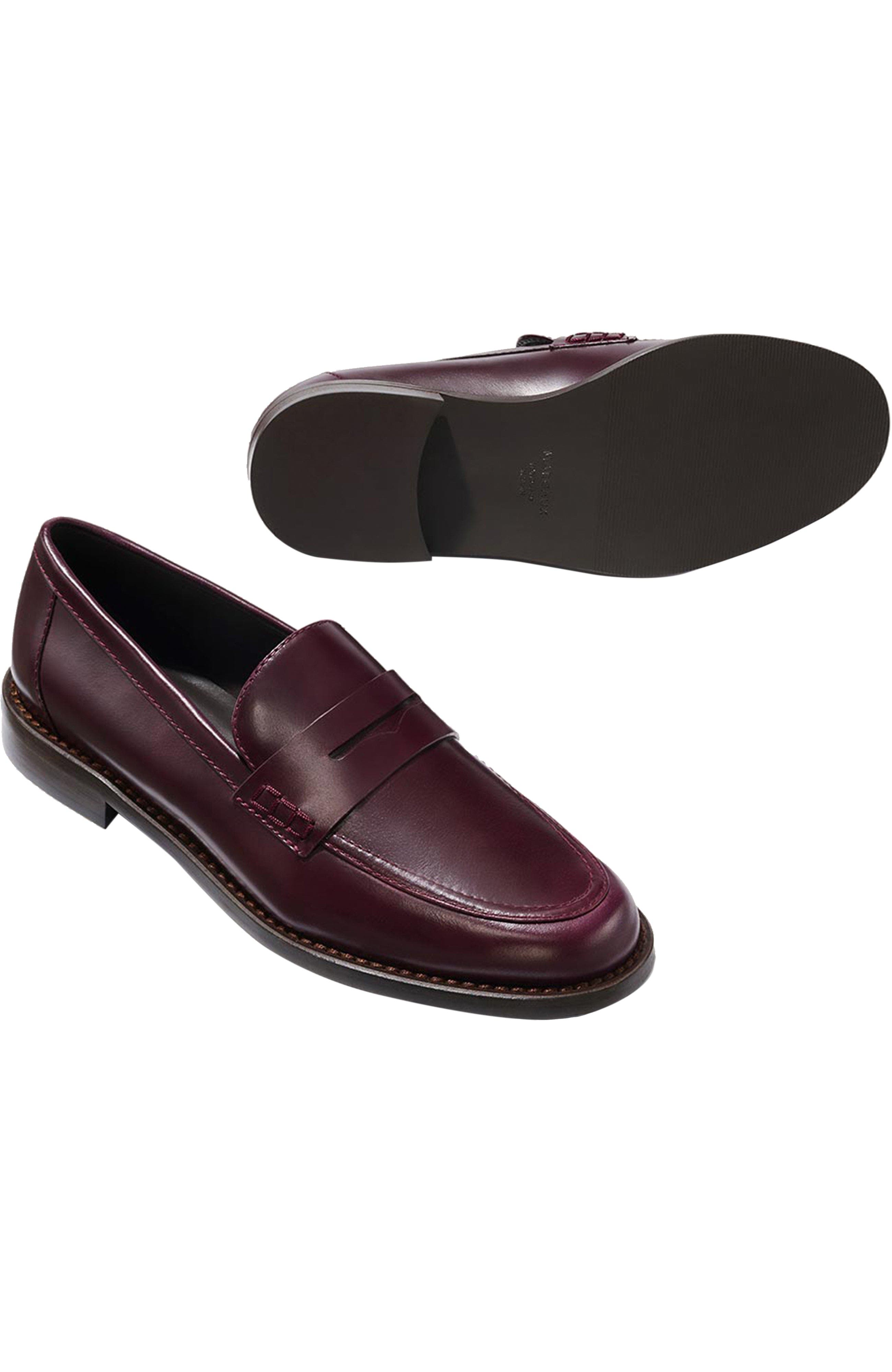 The Marlowe Loafer, Alternate, color, Burgundy Calf