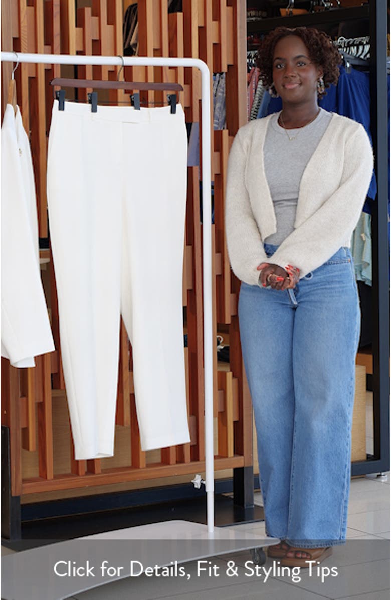 Flat Front Straight Leg Pants, sales video thumbnail