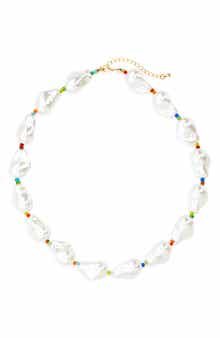 EYE CANDY LOS ANGELES Noe Faux Pearl Necklace