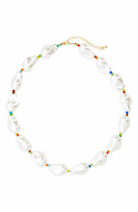 EYE CANDY LOS ANGELES Noe Faux Pearl Necklace