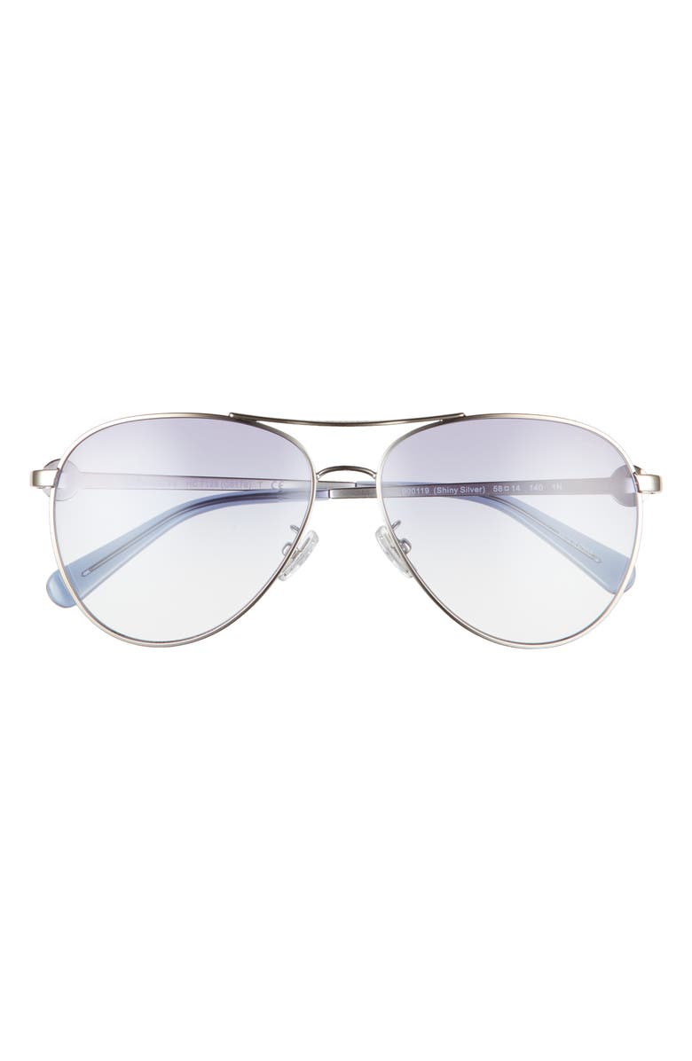 COACH 58mm Gradient Aviator Sunglasses, Main, color, 