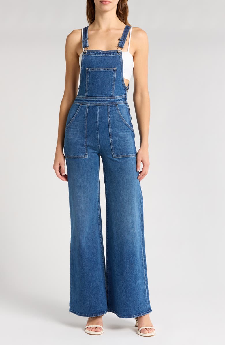 MOTHER High Waisted Twister Sneak Overalls, Main, color,