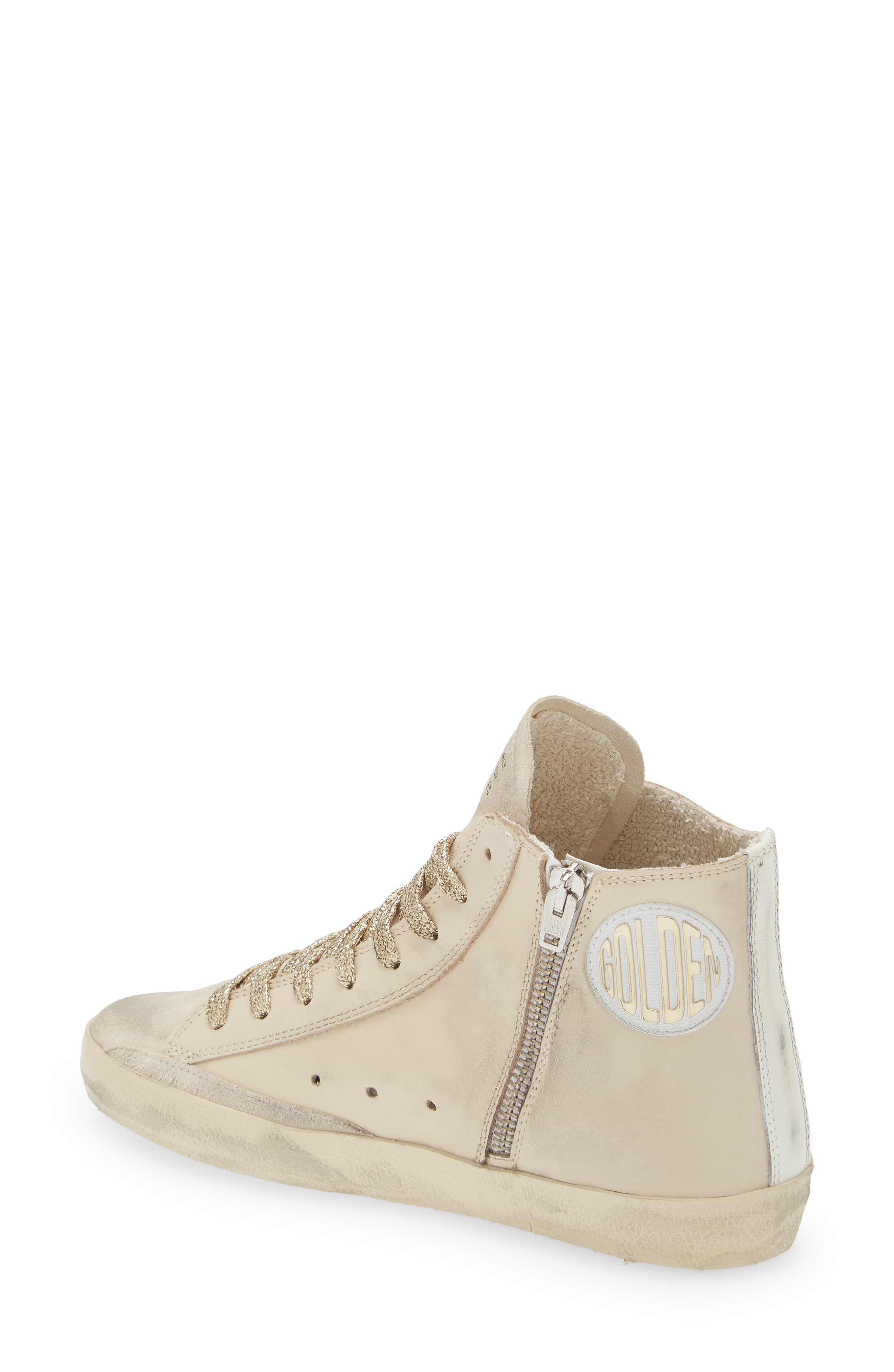 Golden Goose Francy High Top Sneaker, Alternate, color, Buttercream