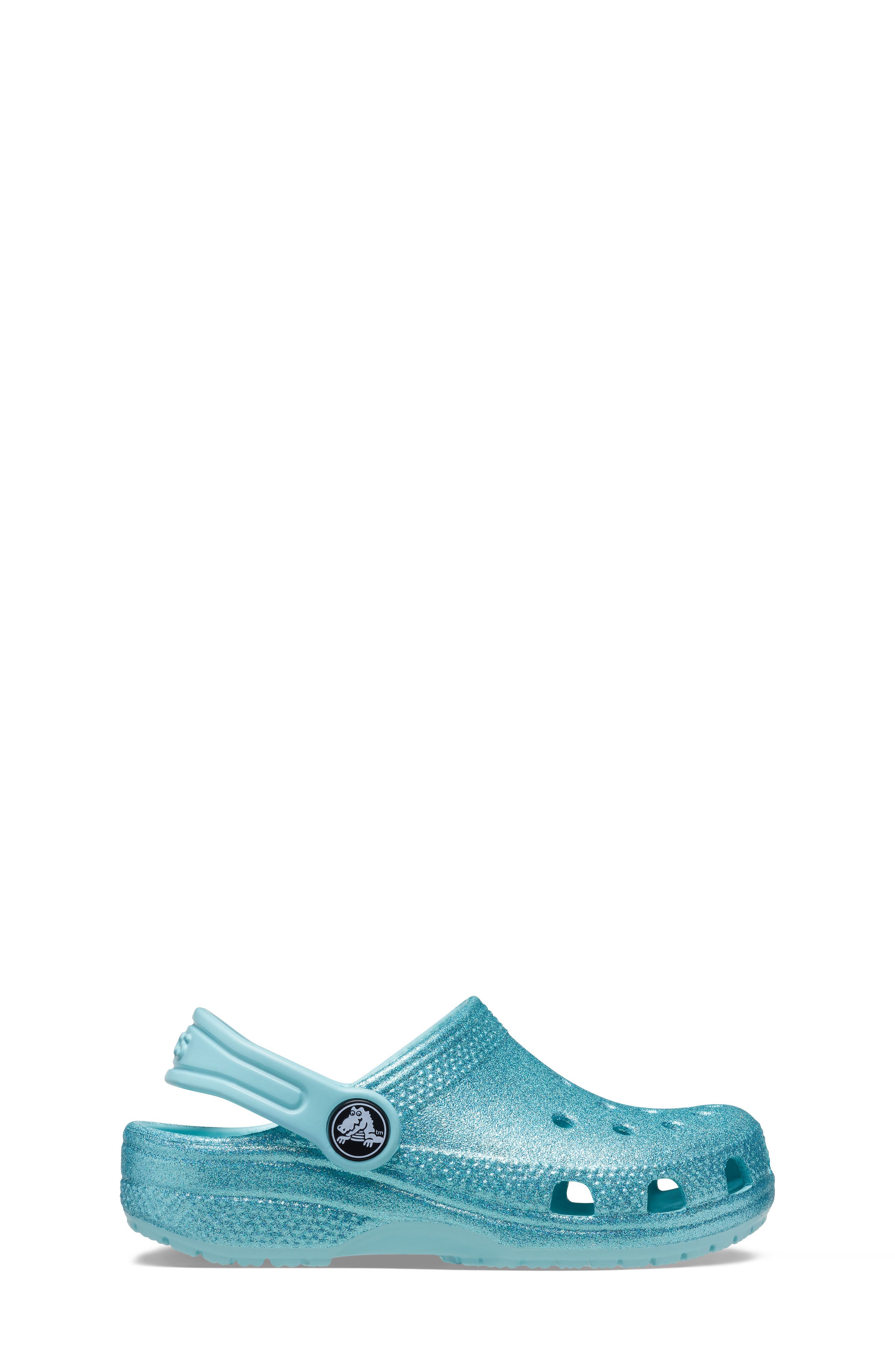 Kids' Classic Glitter Clog, Alternate, color, PURE WATER