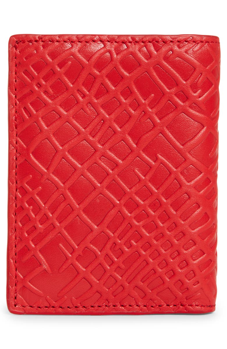 Comme des Garçons Wallets Roots Embossed Leather Bifold Wallet, Alternate, color, 
