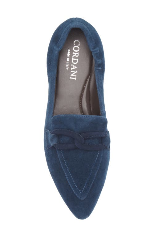 Cordani Miriam Pointed Toe Loafer In Blue
