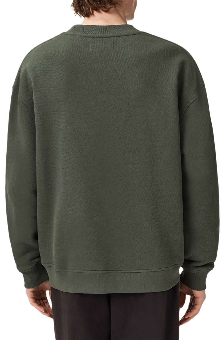 AllSaints Haven Sweatshirt, Alternate, color, Garnet Green