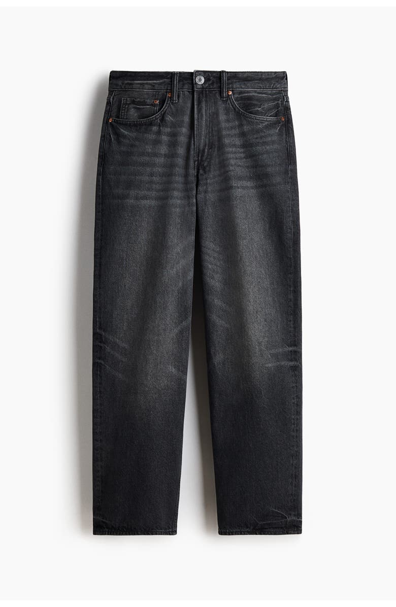 H&M Loose Jeans, Alternate, color, Washed Black