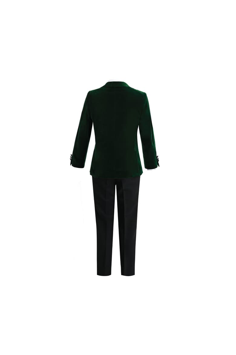 Velvet Suit with Peak Lapel, Alternate, color, Green