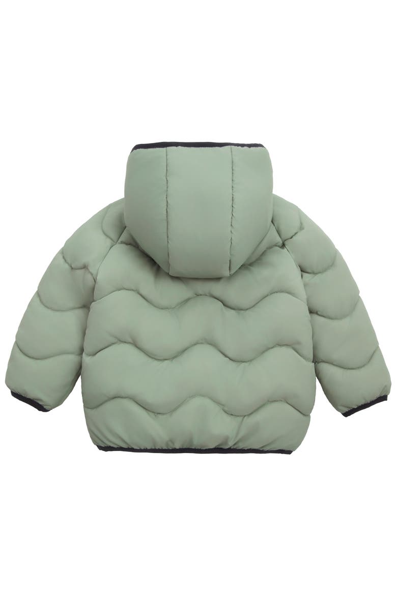 Kids' Reversible Hooded Puffer Jacket, Alternate, color, Green