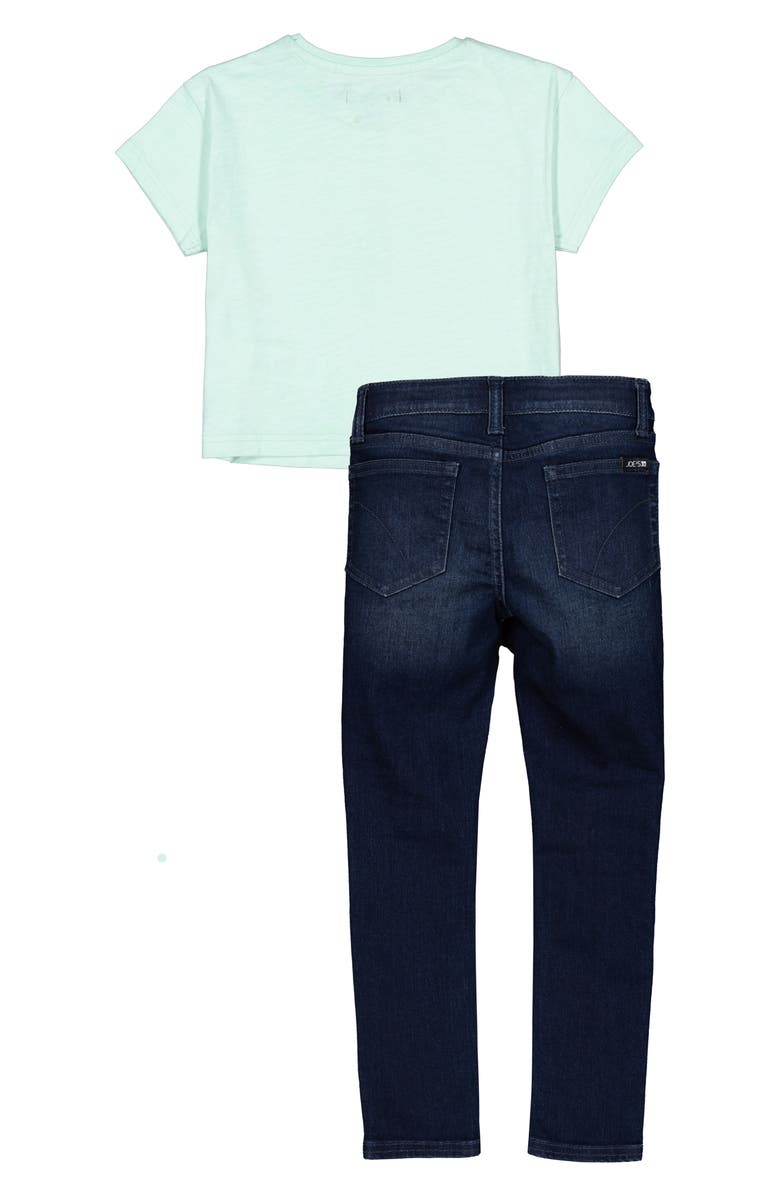 Joe's Jeans Kids' Graphic T-Shirt & Skinny Jeans, Alternate, color, Pastel Turquoise