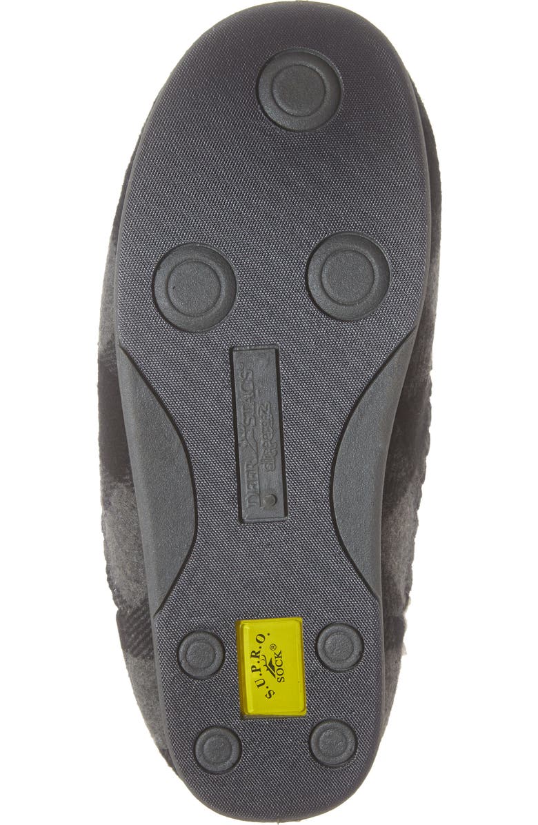 Deer Stags Nordic Slipper, Alternate, color, Grey / Black