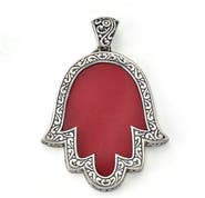 SAMUEL B. Hamsa Hand Pendant